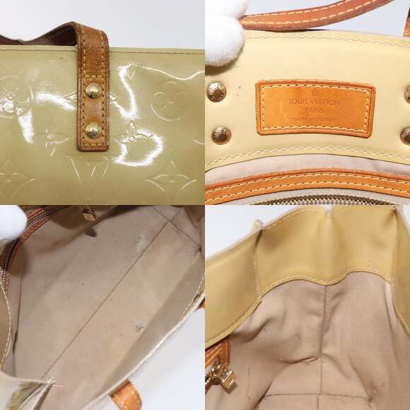 LOUIS VUITTON Monogram Vernis Reade PM Hand Bag Beige M91334 - Picture 11 of 12